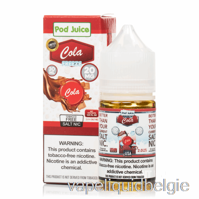 Vape Smaken Bevriezen Cola - Peulensap - 30 Ml 20 Mg